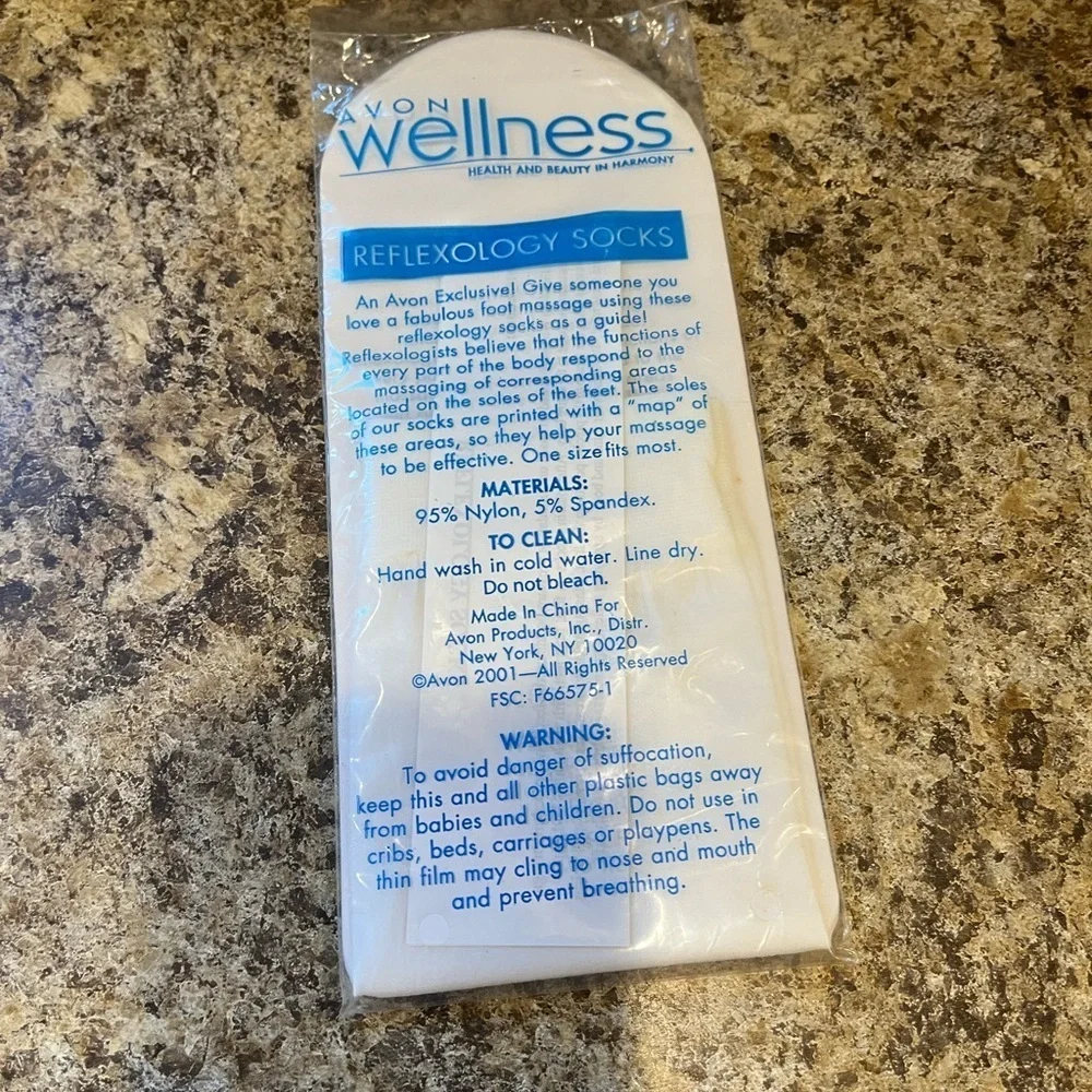 Avon Wellness Reflexology Socks - White